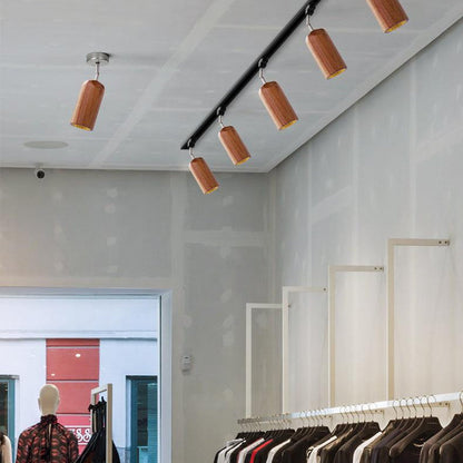Finn Wood Track Ceiling Light Spotlight
