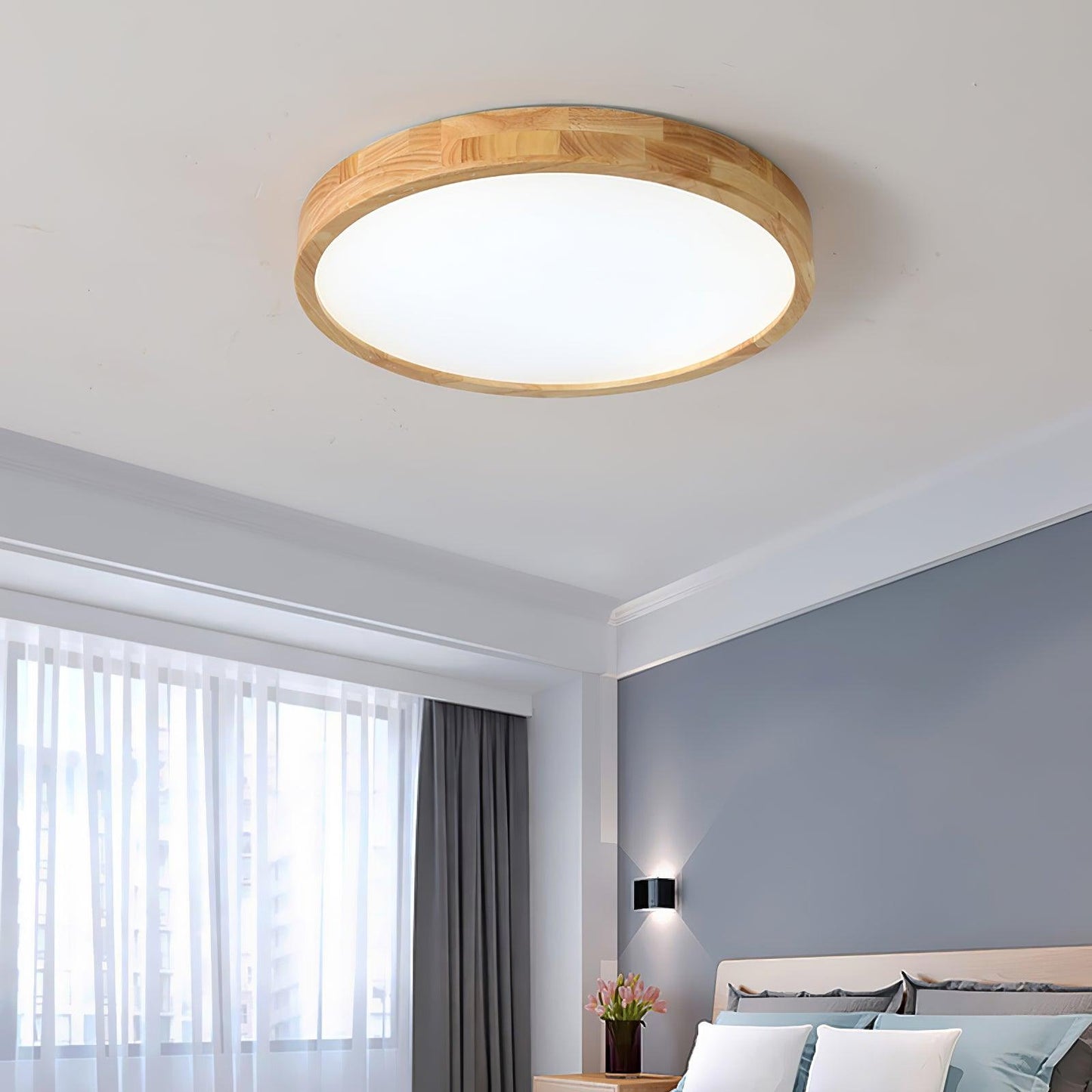 Hano Wooden Geometric Ceiling Light