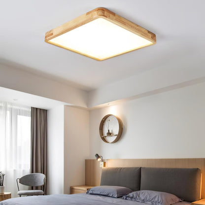 Hano Wooden Geometric Ceiling Light