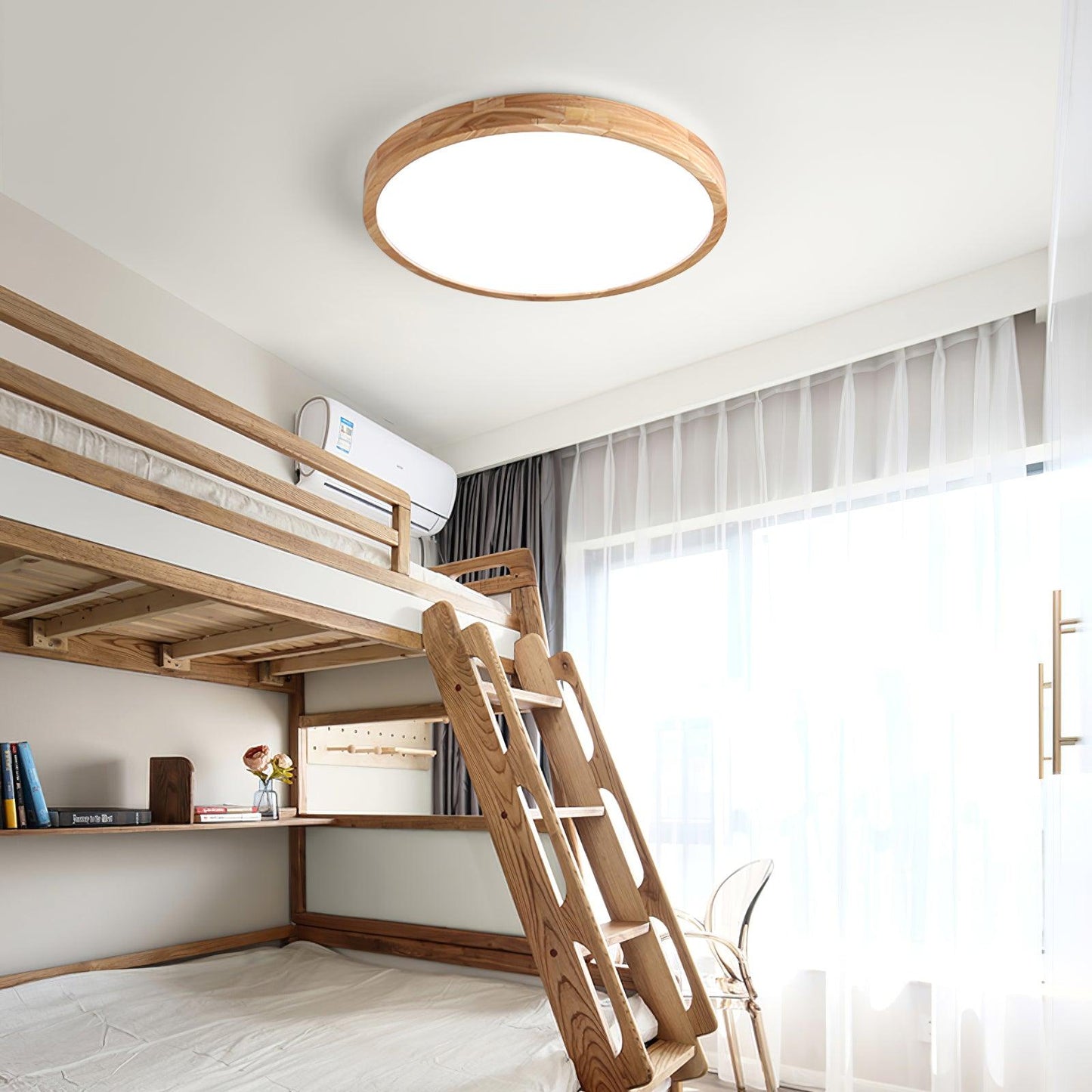 Hano Wooden Geometric Ceiling Light
