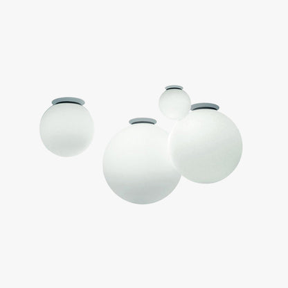 Valentina Modern Bubble Sphere Flush Mount Ceiling Light Glass Bedroom