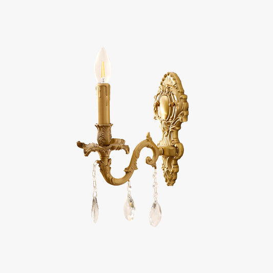Silva Vintage luxe LED-binnenwandlamp Metaal Kristal Woonkamer Hal