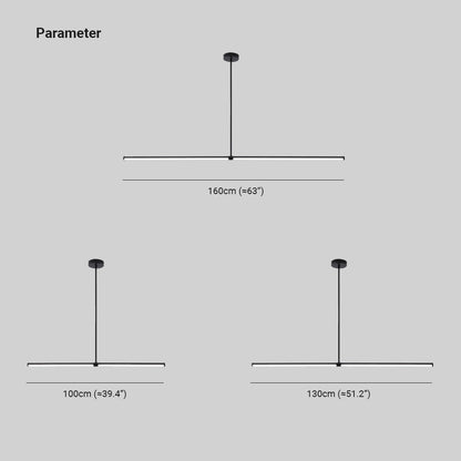 Suspension Arisha - Minimaliste Noire LED Moderne pour Salle à Manger et Bureau