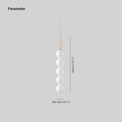 Valentina  Pendant Light White Bubble Nordic