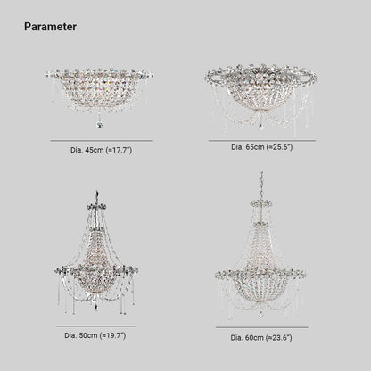 Kristy  Chandelier Italian Crystal