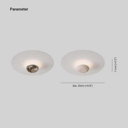 Arisha  Flush Mount Ceiling Light  White Living Room Bedroom