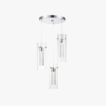 Arisha Glass Pendant Light  Cluster Brass Modern Dimmable