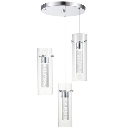 Arisha Glass Pendant Light  Cluster Brass Modern Dimmable