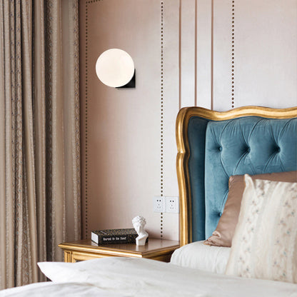 Valentina Indoor Wall Lamp Glass  Brass&White Living Room Bedroom