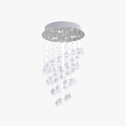 Alana Long Flush Mount Deckenleuchte Metall Glas Wohnzimmer