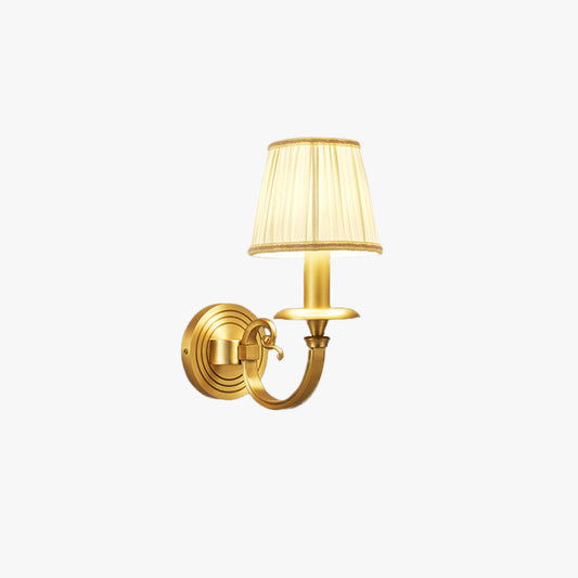 Alessio Decoratieve Binnenwandlamp Metaal Stof Woonkamer Slaapkamer