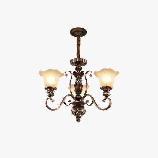 Arisha Retro Flower Pendelleuchte Metall Glas Wohnzimmer Schlafzimmer