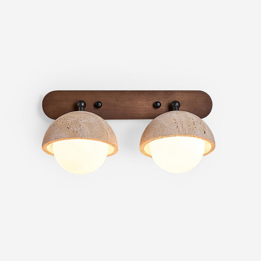 Gavilo travertijn dubbele wandlamp