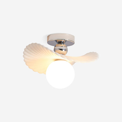 Ilyon Modern Winged Frosted Shade Ceiling Light