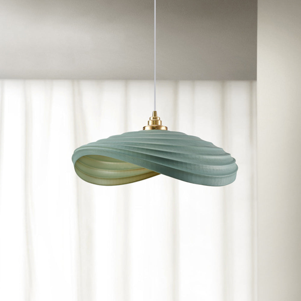 Ritta Wabi-Sabi Minimalisme Ripple Pendelleuchte, Harz und Metall