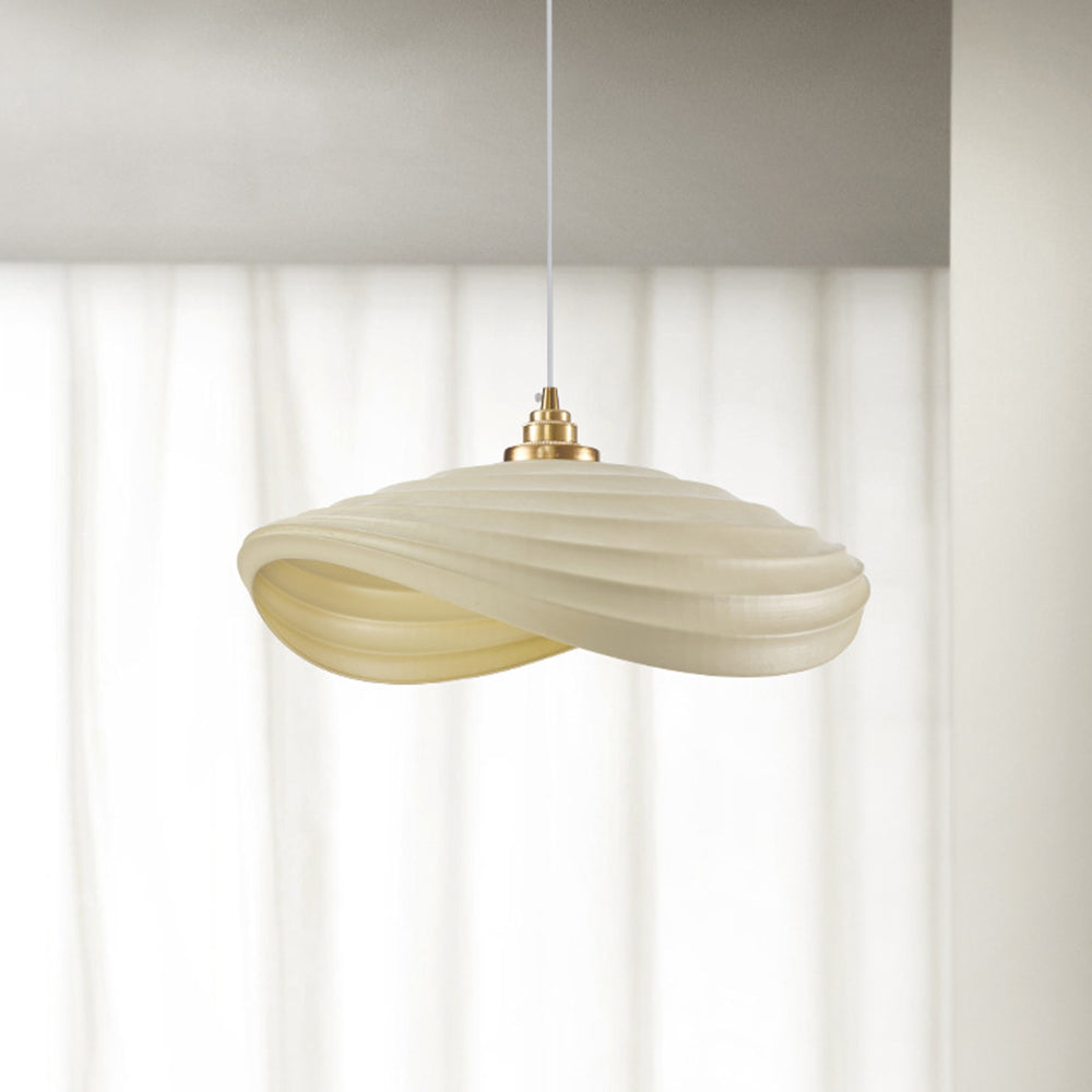 Ritta Wabi-Sabi Minimalisme Ripple Pendelleuchte, Harz und Metall