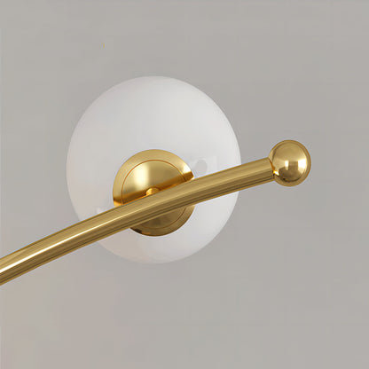 Valentina Modern Arc Multi Head Bubble Stehlampe Schwarz/Gold