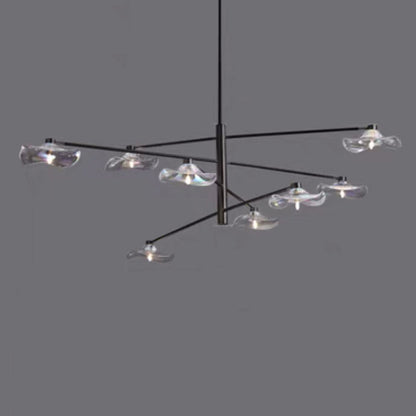 Arisha Modern Branch Metal Pendant Light, Clear/Multicolor