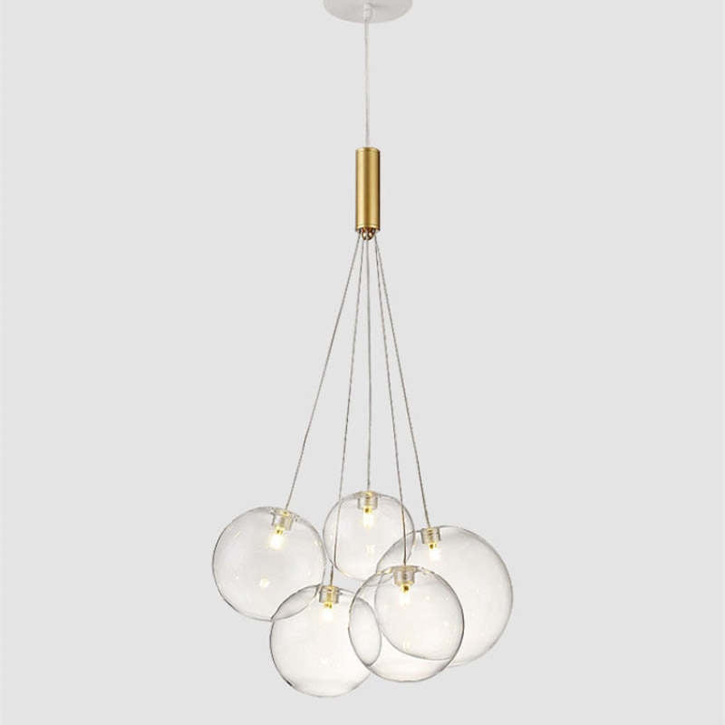 Valentina Glass Globe Bubble Pendant Light LED Stary