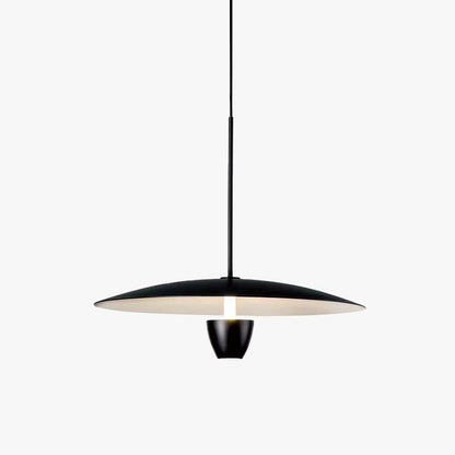 Arisha Lampe à suspension nordique moderne en forme de chapeau noir