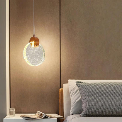 Kristy Luxury Circular Ripple Round Crystal Golden Chandelier