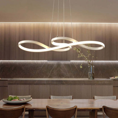Durell Musical Note Pendant Light, Black & Gold