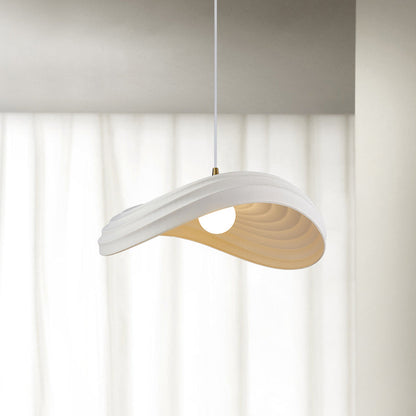 Ritta Wabi-Sabi Minimalisme Ripple Pendelleuchte, Harz und Metall