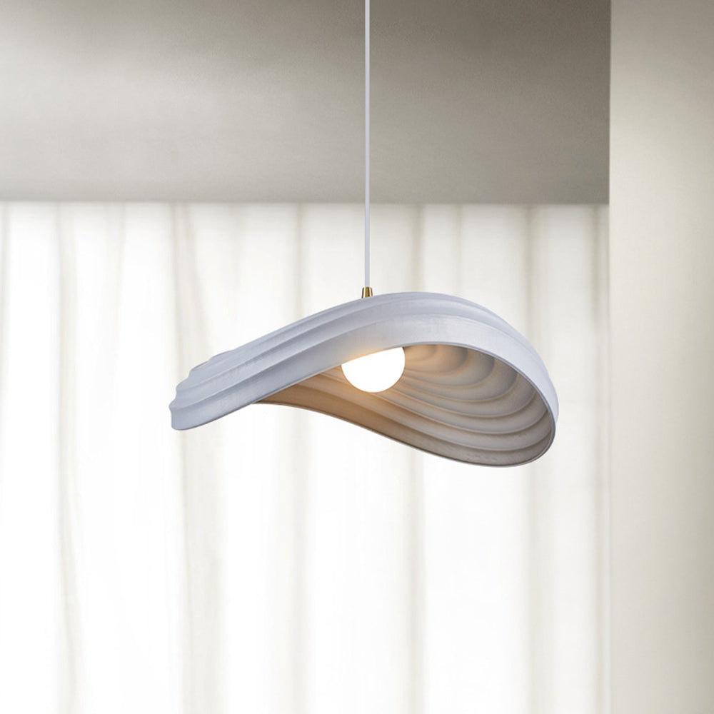 Ritta Wabi-Sabi Minimalisme Ripple Pendelleuchte, Harz und Metall