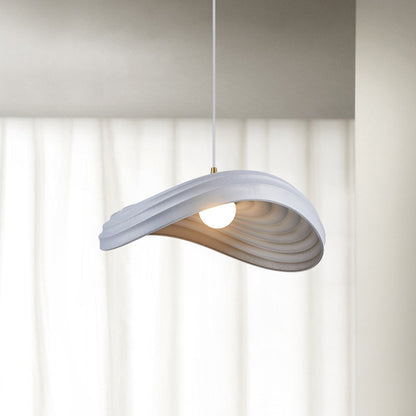 Ritta Wabi-Sabi Minimalisme Ripple Pendelleuchte, Harz und Metall