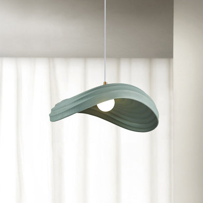 Ritta Wabi-Sabi Minimalisme Ripple Pendelleuchte, Harz und Metall