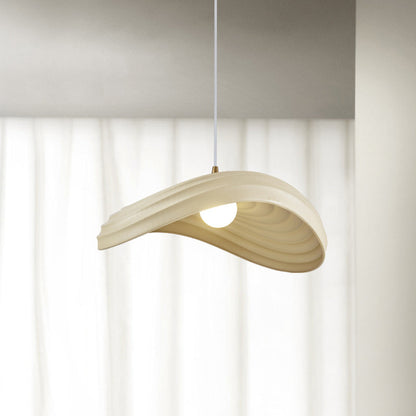 Ritta Wabi-Sabi Minimalisme Ripple Pendelleuchte, Harz und Metall