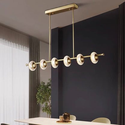 Kristy Modern Luxury Lampe à suspension en métal/verre Doré