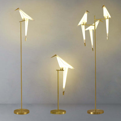 Clifford Nordic Bird Tisch-/Stehlampe, Gold, 1/2/3 Licht