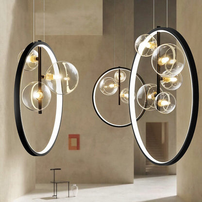 Arisha Nordic Glass Bubbles LED Modern Pendant Light for Dining Room