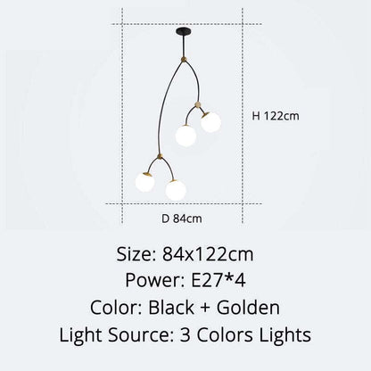 Valentina Minimalist Elegant Unique Branch Chandeliers, Living Room