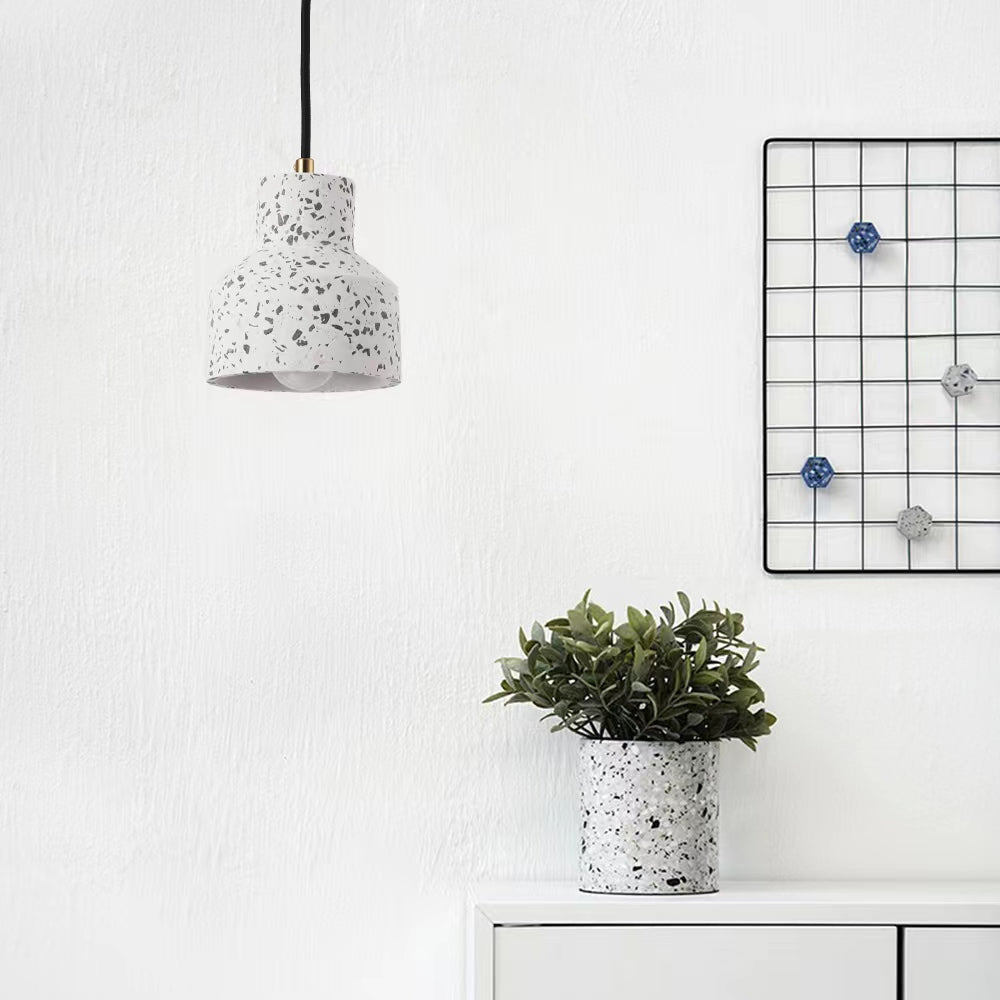 Lampe suspendue Aira, ciment, moderne et industrielle, 4 couleurs