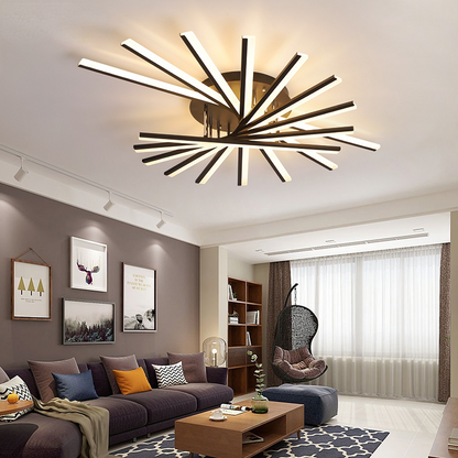 Arisha Linear Flush Mount Ceiling Light, 4 Colour