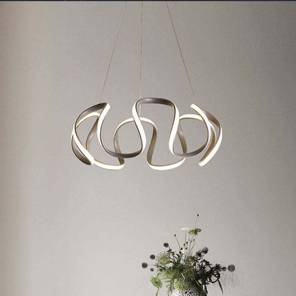 Clyra Modern Irregular Flower Pendant Light, 3 Colors