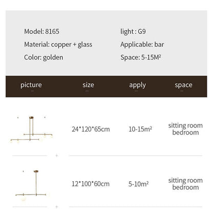 Valentina Modern Golden Bubble Copper Pendant Light