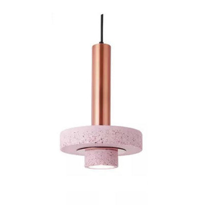 Arisha moderne bunte LED-Pendelleuchte im Art-Deco-Stil, Terrazzo