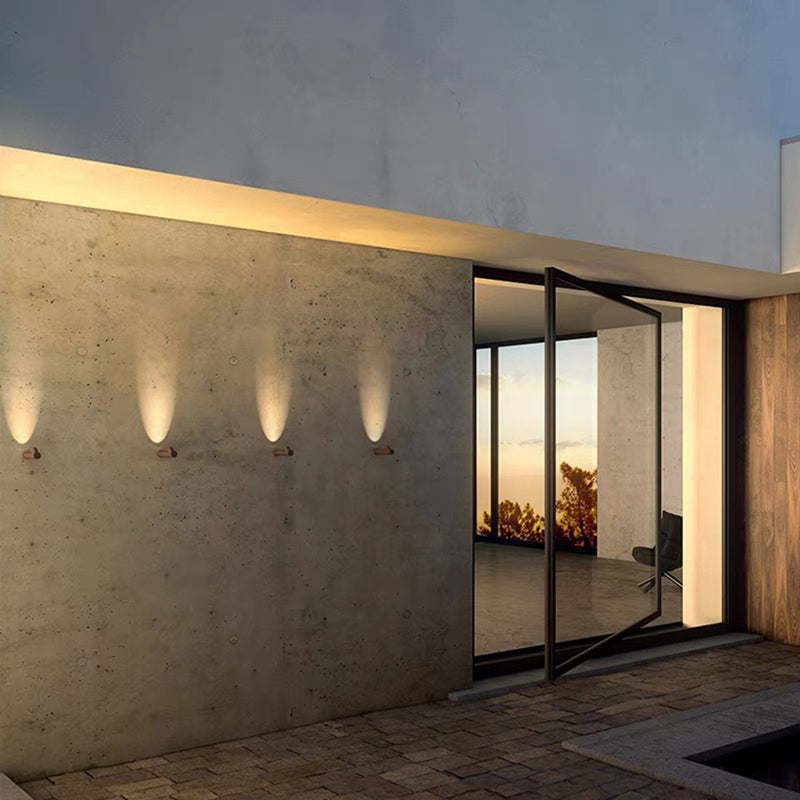 Ray moderne waterdichte buitenwandverlichting, wit en zwart
