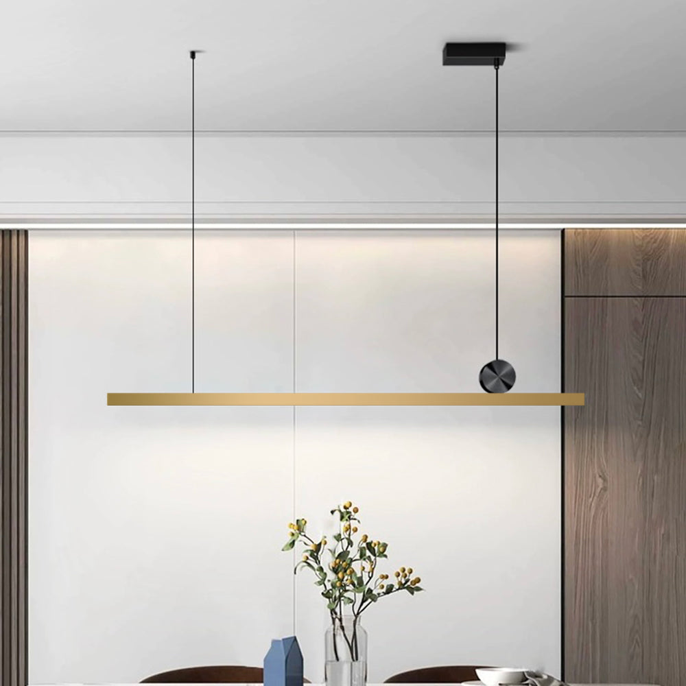 Moderne lineare asymmetrische Pendelleuchte Arisha