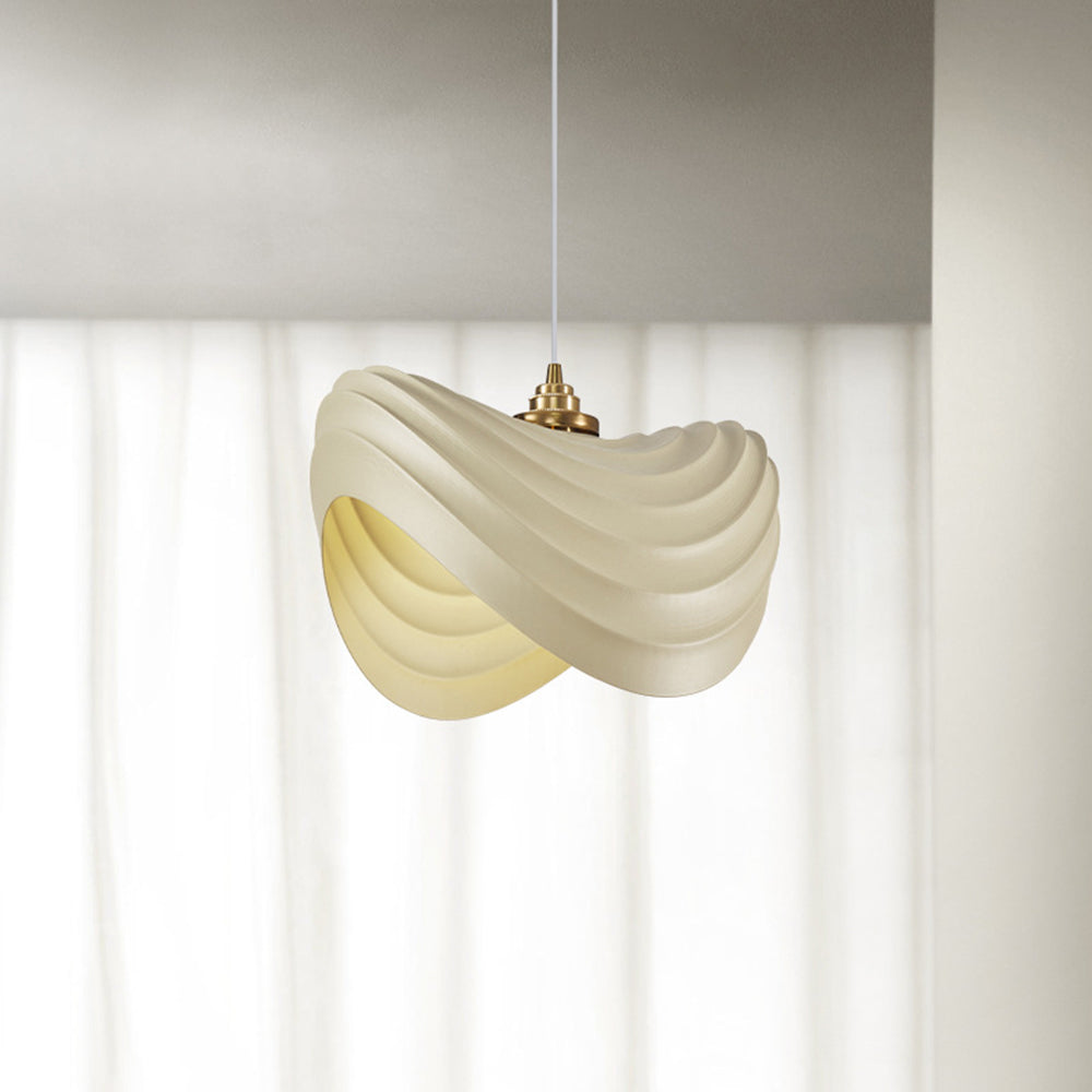 Ritta Wabi-Sabi Minimalisme Ripple Pendelleuchte, Harz und Metall