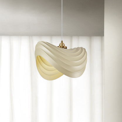 Ritta Wabi-Sabi Minimalisme Ripple Pendelleuchte, Harz und Metall