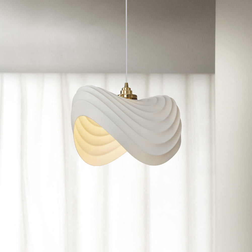 Ritta Wabi-Sabi Minimalisme Ripple Pendelleuchte, Harz und Metall