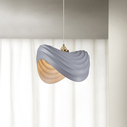Ritta Wabi-Sabi Minimalisme Ripple Pendelleuchte, Harz und Metall