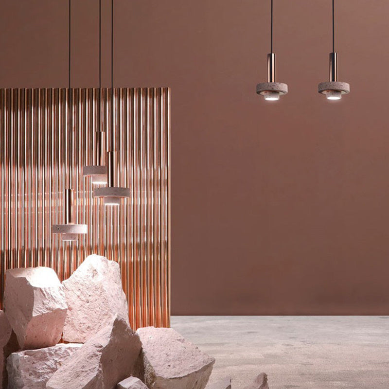 Arisha moderne bunte LED-Pendelleuchte im Art-Deco-Stil, Terrazzo