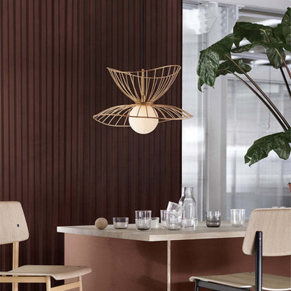 Ritta Pendant Light Modern, Metal, Gold/Black, Kitchen Island