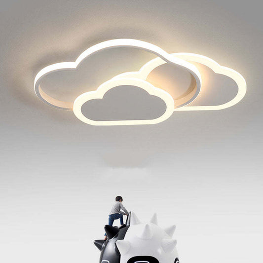 Arisha moderne plafondlamp hol, wolkvorm, wit/roze