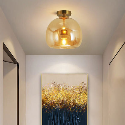 Rhea Glass Semi-Flush Mount Ceiling Light/Pendant Light